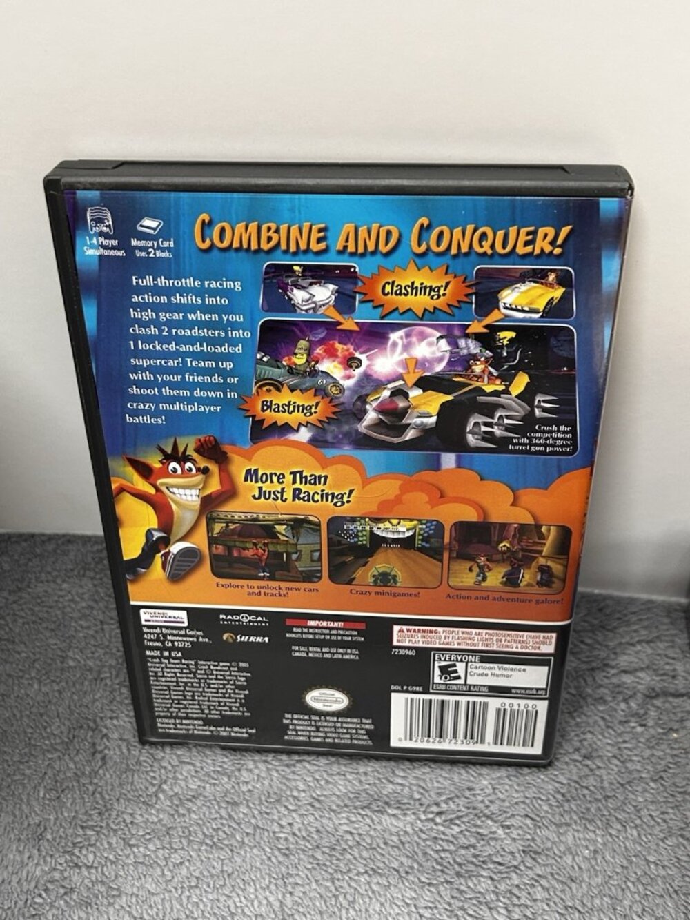 Crash Tag Team Racing (Gamecube, 2005) Tested Works Perfect - Picture 2 of 4